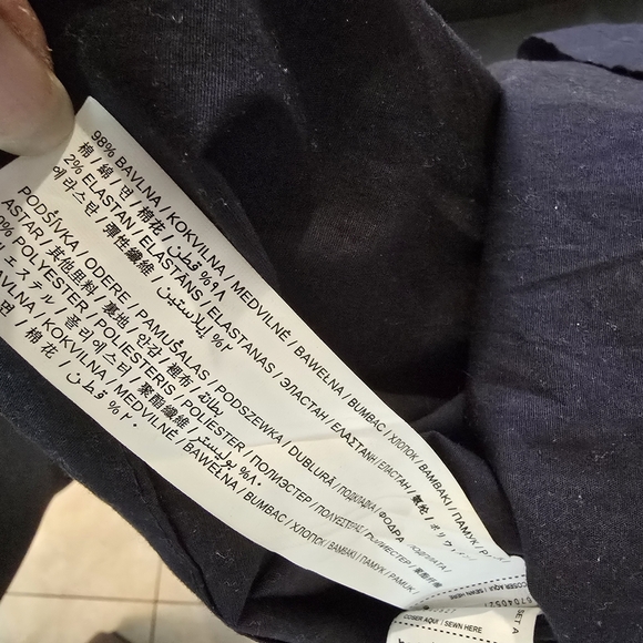 Mango Women’s Shirt Belted Button Up Navy Blue Midi Dress 8 - Picture 9 of 9